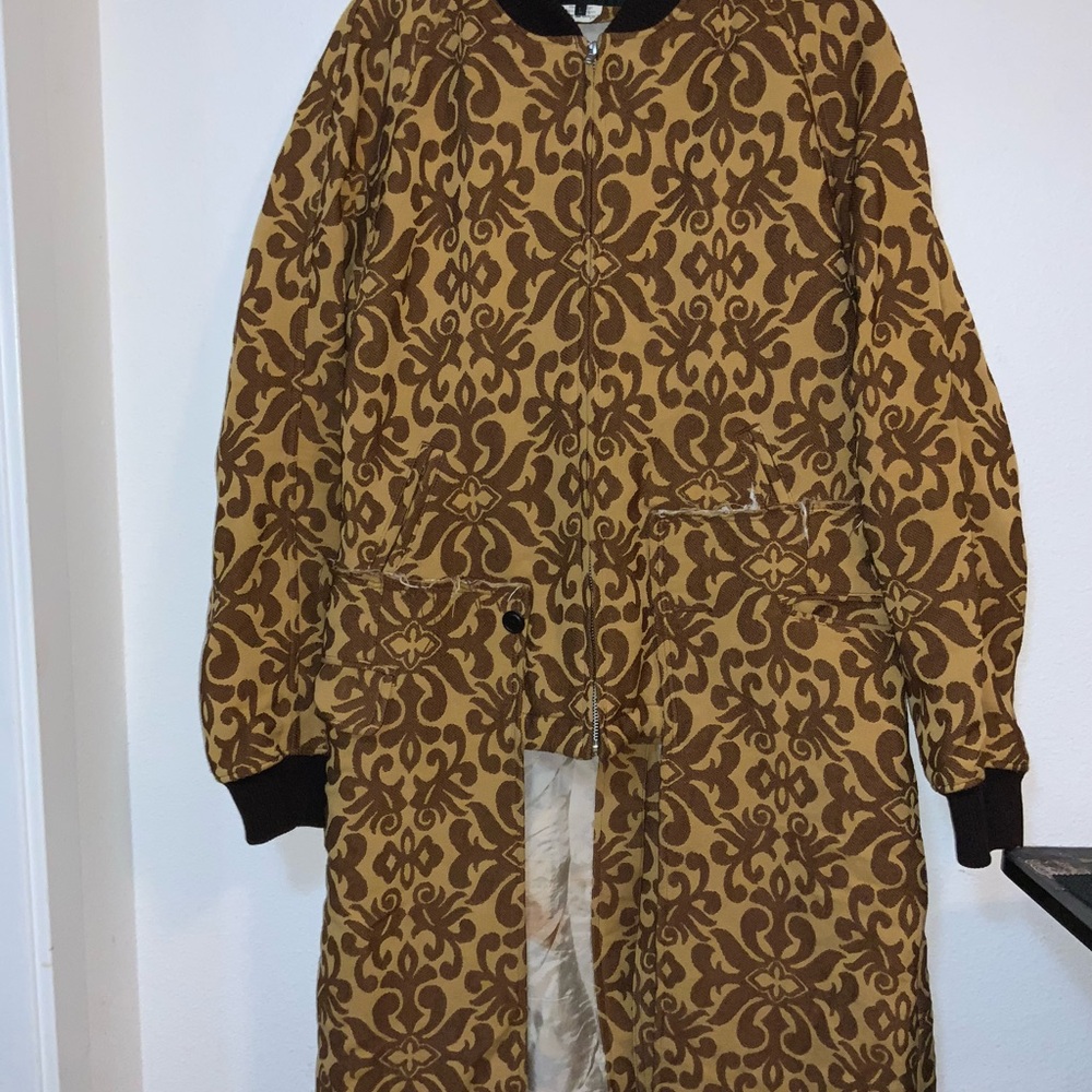 Comme des Garçons Homme Plus AD2013 Damask Long Bomber Coat